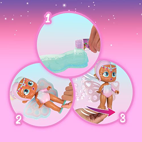 BLOOPIES Magic Bubbles Clodett, Bambola Fatina, Spruzza Acqua e Fa Bolle con le Ali