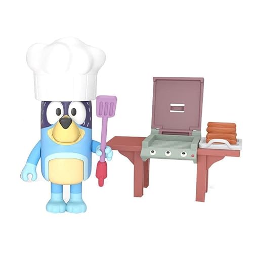 Bluey Personaggio giocattolo al Barbeque con accessori da 3 anni, playset - Giochi Preziosi