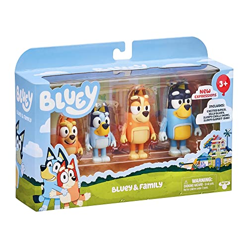 Bluey, Set con 4 Personaggi, da 3 Anni -  Giochi Preziosi