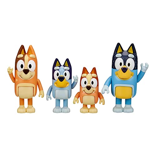 Bluey, Set con 4 Personaggi, da 3 Anni -  Giochi Preziosi