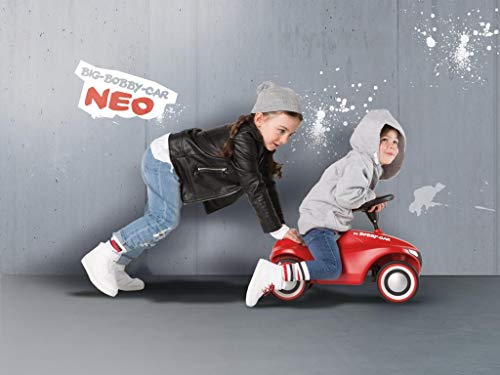 Bobby Car Cavalcabile, Neo Red Macchina per bambini con portata fino a 50kg da 18 Mesi - Big