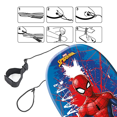 Bodyboard Spiderman, Tavola da Surf per bambini di 94 cm - Marvel Mondo Toys