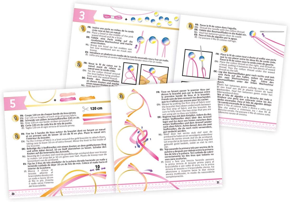 Kit Gioielli Fai da Te - Braccialetti fosforescenti - Buki France BE209 - immagine 5