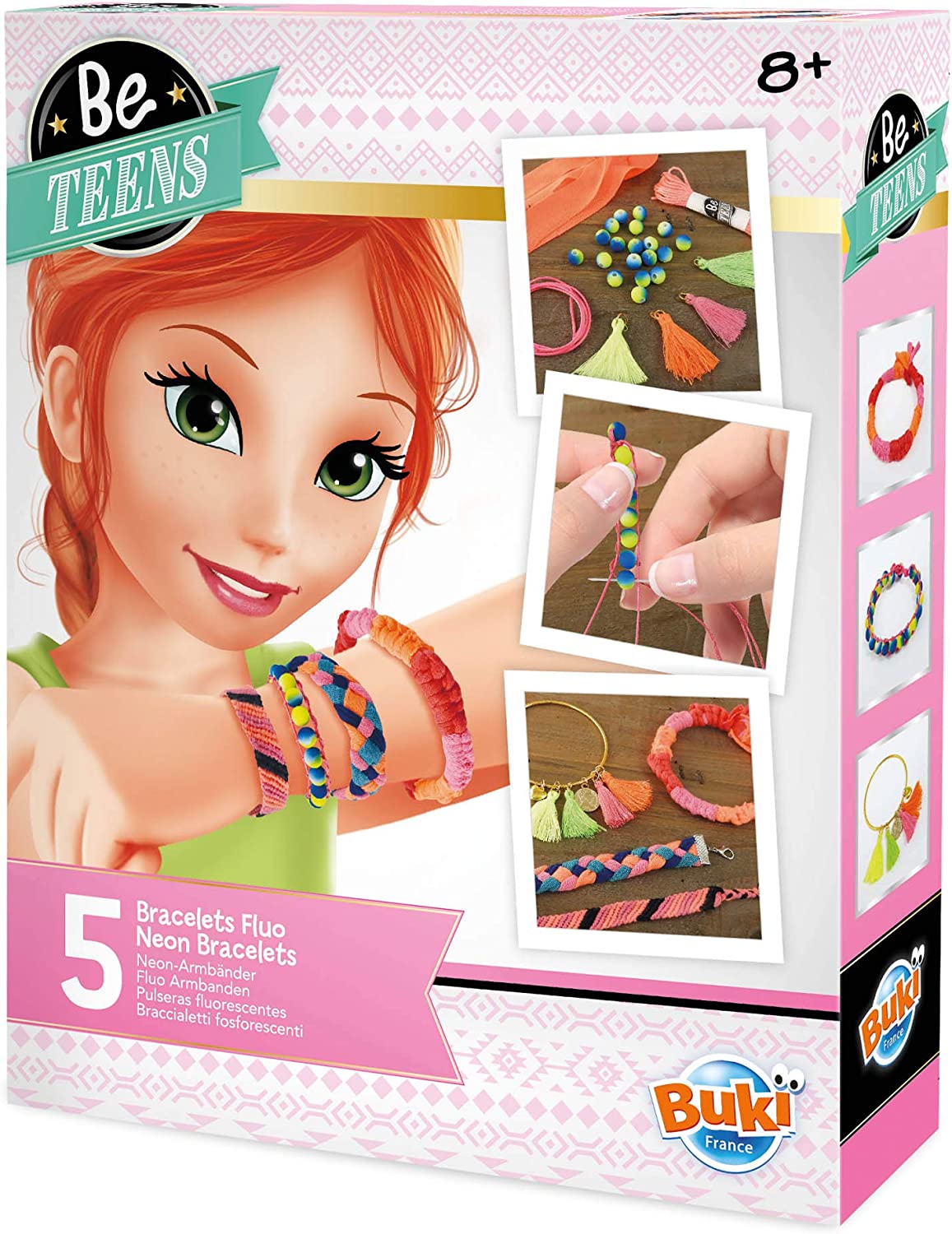 Kit Gioielli Fai da Te - Braccialetti fosforescenti - Buki France BE209
