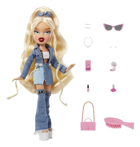 Bratz Cloe, Fashion Doll con 10 accessori e poster, da 6+ anni