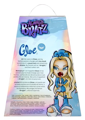 Bratz Cloe, Fashion Doll con 10 accessori e poster, da 6+ anni