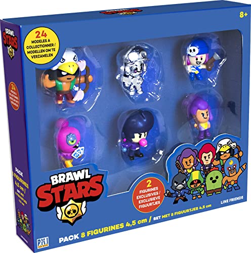 Brawl Stars Confezione da 8 statuette - Brawlers Team