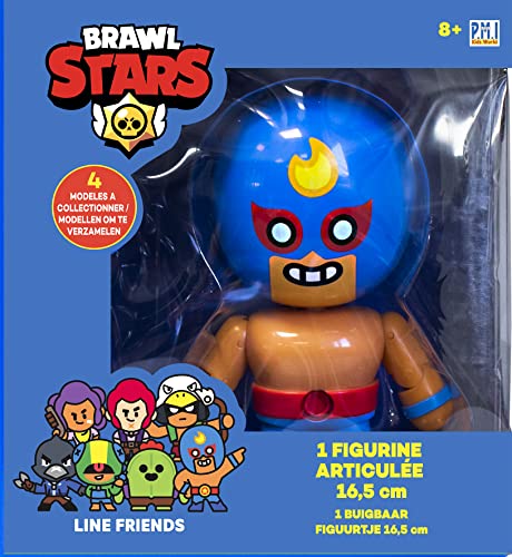 Lansay Brawl Stars - 1 statuetta articolata 16,5 cm, El Primo