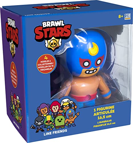 Lansay Brawl Stars - 1 statuetta articolata 16,5 cm, El Primo