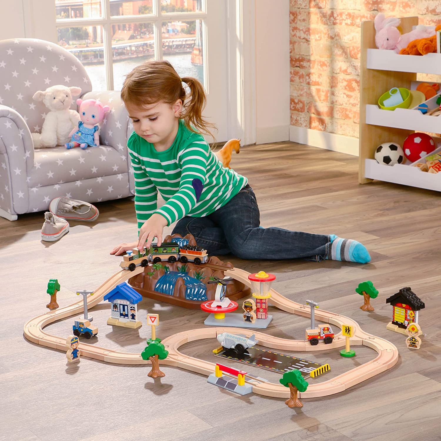 Set trenino in legno KidKraft 17826