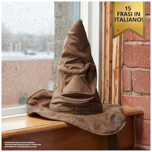 Cappello Parlante Interattivo di Harry Potter, pronuncia 15 frasi in italiano, dai 5 anni in su - Wizarding World