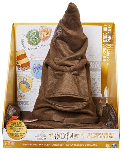 Cappello Parlante Interattivo di Harry Potter, pronuncia 15 frasi in italiano, dai 5 anni in su - Wizarding World