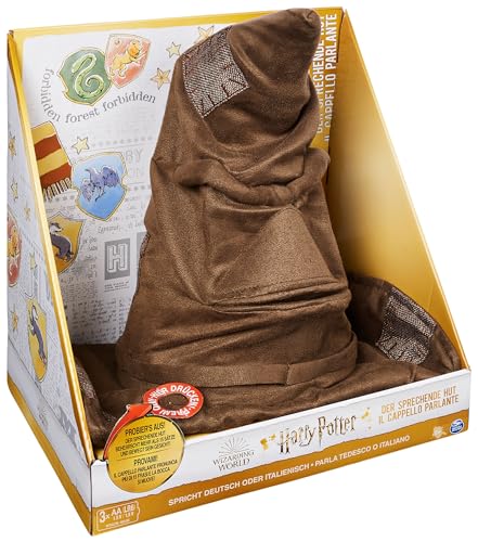 Cappello Parlante Interattivo di Harry Potter, pronuncia 15 frasi in italiano, dai 5 anni in su - Wizarding World
