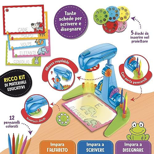 Carotina Proiettore scuola di lettura e scrittura - Lisciani Giochi