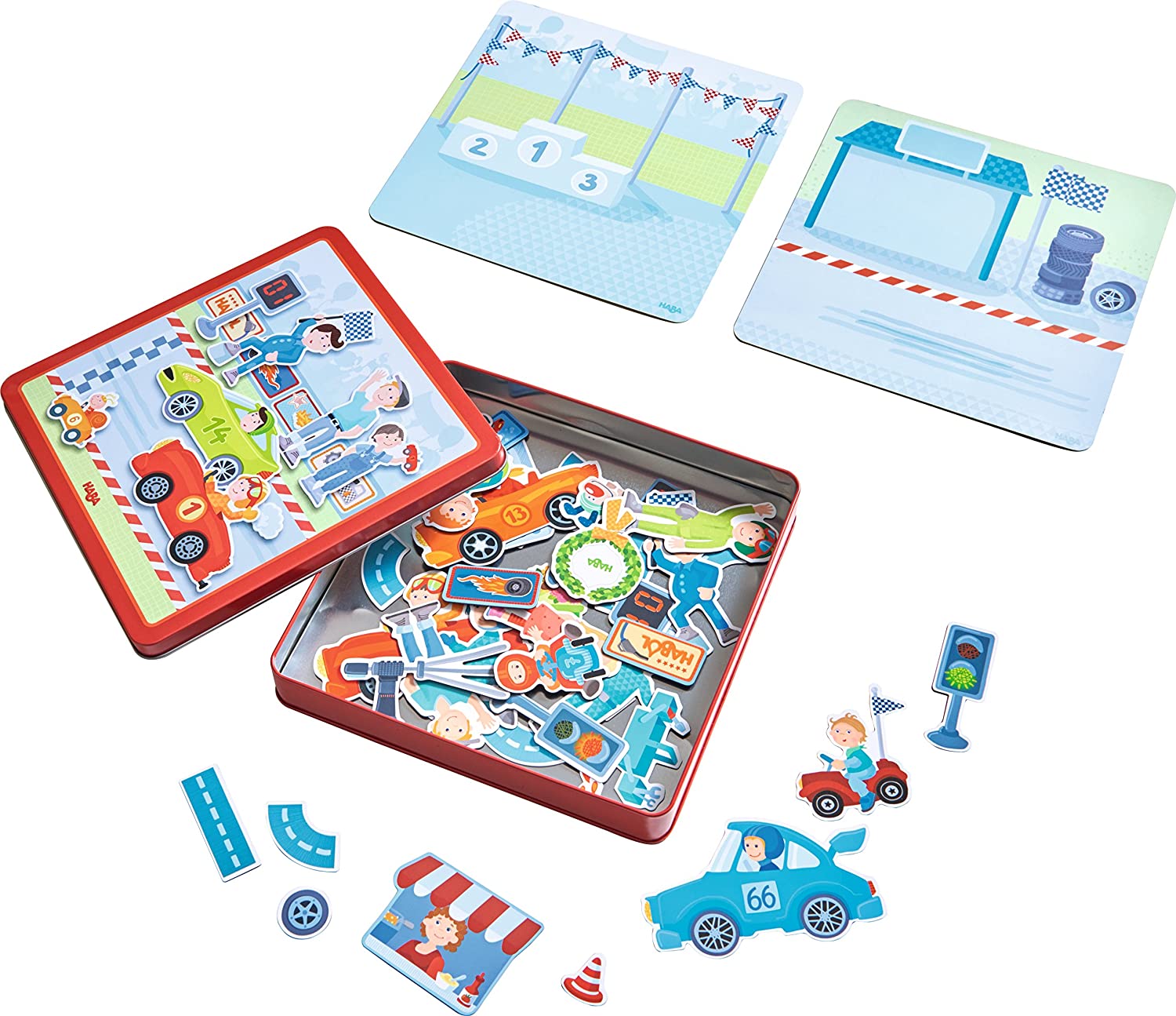 Zippy Cars - Scatola Gioco Magnetico, HABA - immagine 1