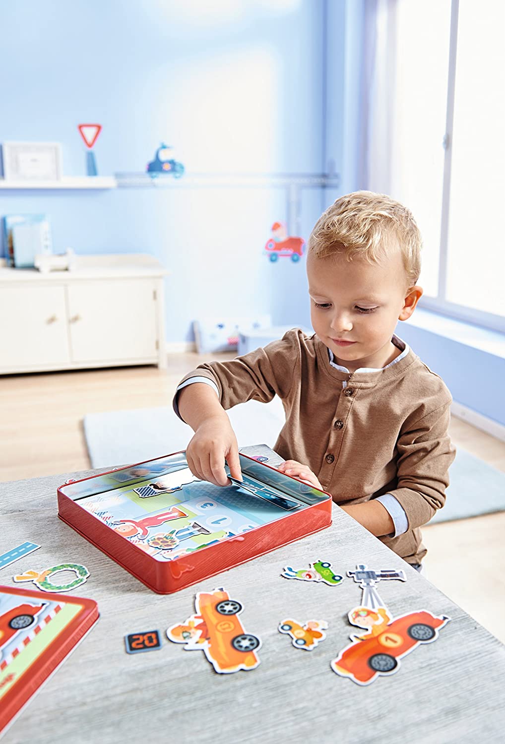 Zippy Cars - Scatola Gioco Magnetico, HABA - immagine 2