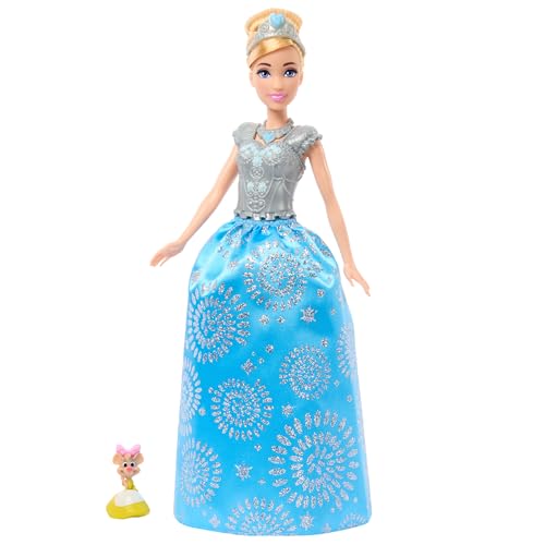 Cenerentola Royal Fashion Reveal, bambola con 12 abiti e accessori da 3 anni - Mattel Disney Princess HMK53