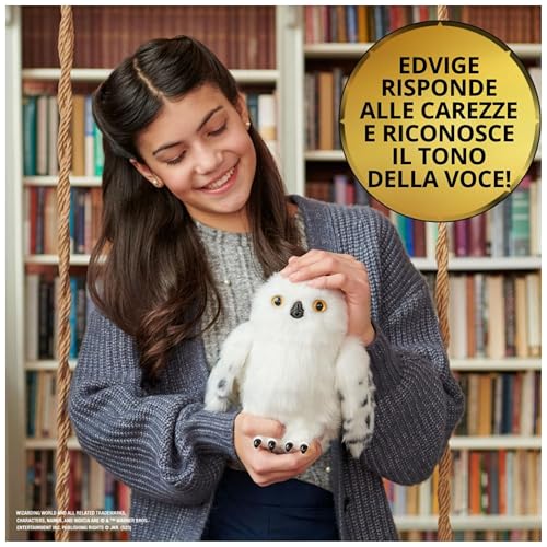 Civetta Edvige interattiva di Harry Potter,  con 15 suoni e movimenti, dai 5 anni in su - Wizarding World