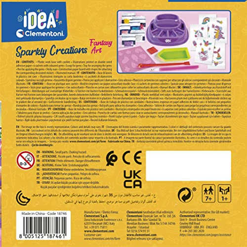 Clementoni Idea - Sparkly Creations, Gioco con perline da 7+ anni, 18746