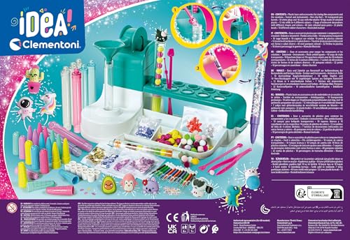 Clementoni - Pen Creator Studio: kit personalizzato per la creazione di penne per bambini da 6 anni in su.