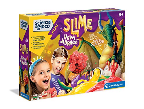 Slime Uova di Drago, Gioco Scientifico 8 Anni - Clementoni Scienza