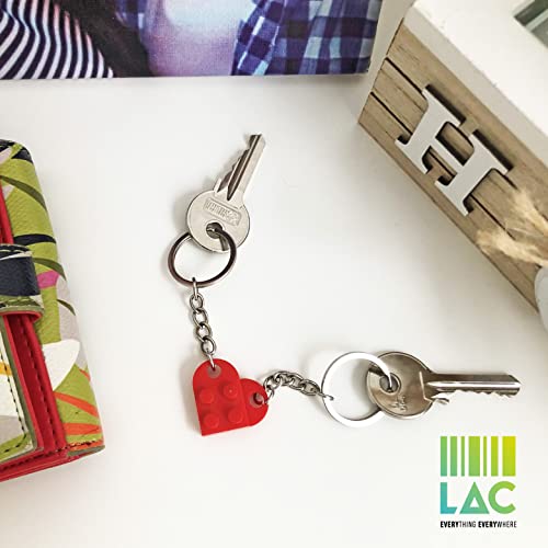 Coppia di Portachiavi a Cuore - Regalo di San Valentino per Lui e per Lei