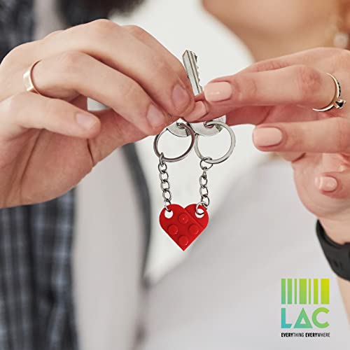 Coppia di Portachiavi a Cuore - Regalo di San Valentino per Lui e per Lei