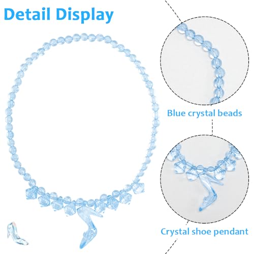 Costume di Cenerentola, Abito di Carnevale per Bambina con Accessori per essere una Principessa Disney