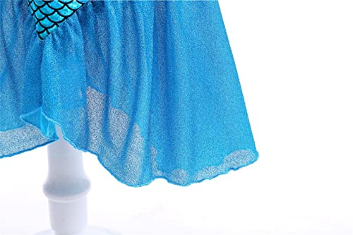 Costume da Sirenetta, Vestito Ariel Sirena, taglia da 2 a 9 Anni - Lito Angels