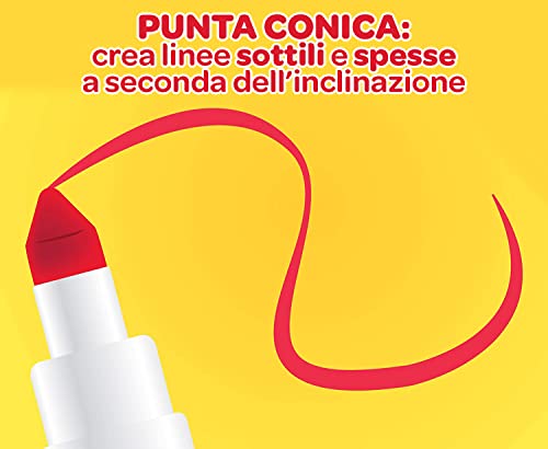 Crayola Super Tips - 50 Pennarelli Lavabili a Punta Media da 3 Anni