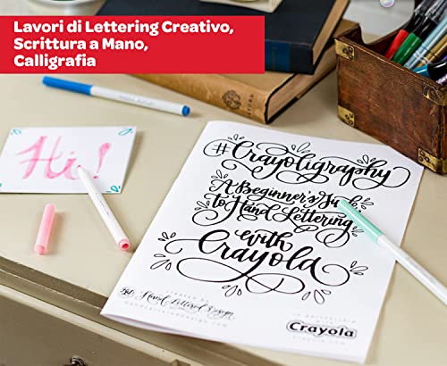 Crayola Super Tips - 50 Pennarelli Lavabili a Punta Media da 3 Anni