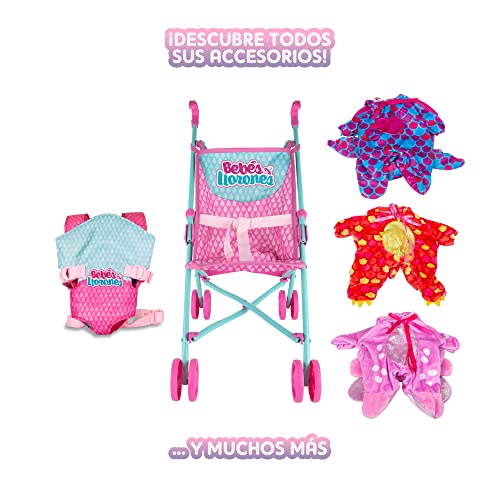 Cry Babies vestita da Minnie, Bambola Interattiva che Piange Lacrime, Capelli da Acconciare, da 18 Mesi