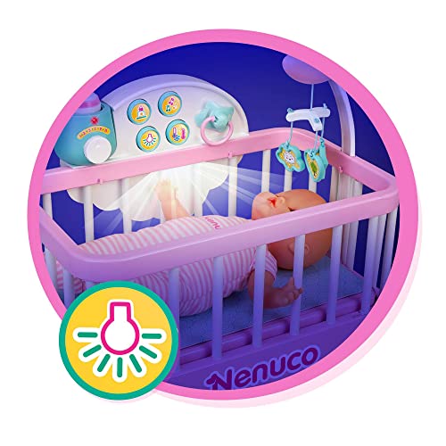 Nenuco Culla - Bambola con culla dolce nanna, per bambine da 3 anni - Famosa