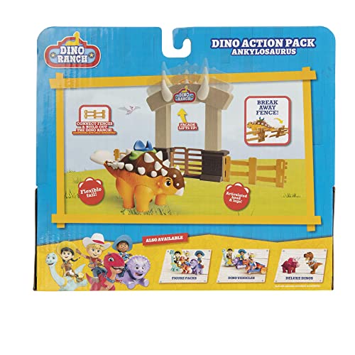 Dino Ranch Ankylosaurus, Playset con Dinosauro di 10 cm, da 3 Anni - Giochi Preziosi