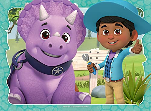 Dino Ranch 4 puzzle in uno, (12, 16, 20, 24 pezzi) da 3+ anni - Ravensburger