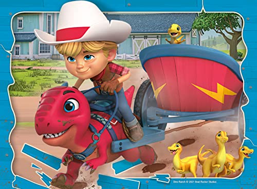 Dino Ranch 4 puzzle in uno, (12, 16, 20, 24 pezzi) da 3+ anni - Ravensburger