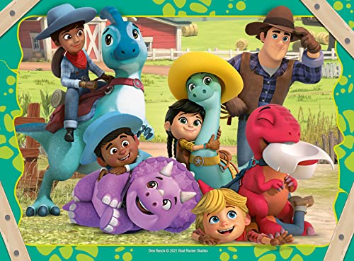 Dino Ranch 4 puzzle in uno, (12, 16, 20, 24 pezzi) da 3+ anni - Ravensburger