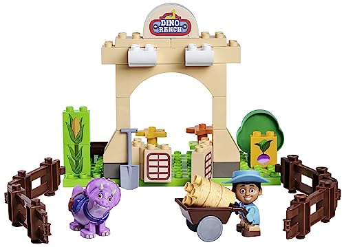 Dino Ranch Farm - Set costruzioni 40 mattoncini Cassidy Ranch e personaggi, per bambini da 18 mesi a 5 anni - Big Bloxx
