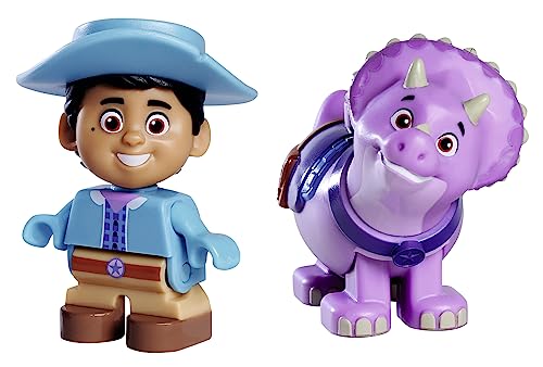 Dino Ranch Farm - Set costruzioni 40 mattoncini Cassidy Ranch e personaggi, per bambini da 18 mesi a 5 anni - Big Bloxx