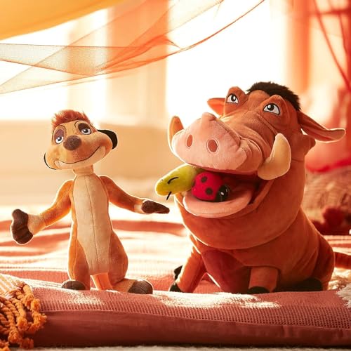 Disney Peluche di Pumba, il facocero amico di Simba, 33 cm dettagli ricamati - The Lion King