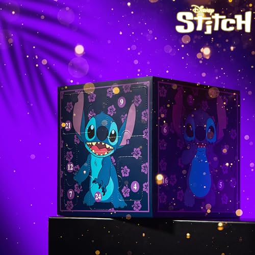 Disney Stitch Calendario dell'Avvento 2025 -   Ogni giorno una sorpresa, portachiavi, penna, collana, braccialetti di Stitch