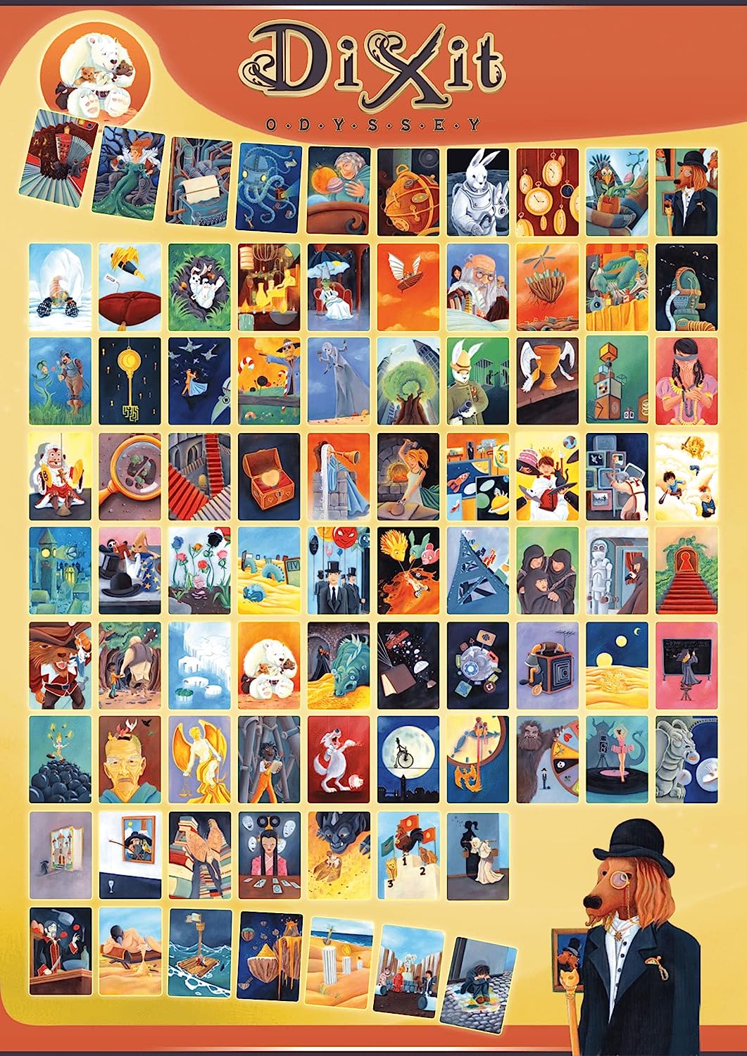 Gioco da tavolo Dixit Odyssey retro