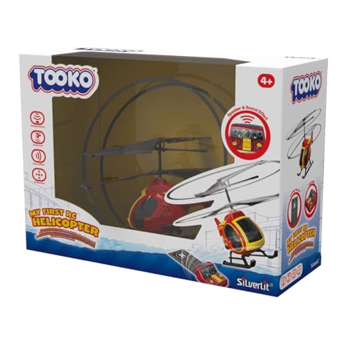 Elicottero telecomandato dei Pompieri,  Facile da pilotare da 4 Anni - Silverlit