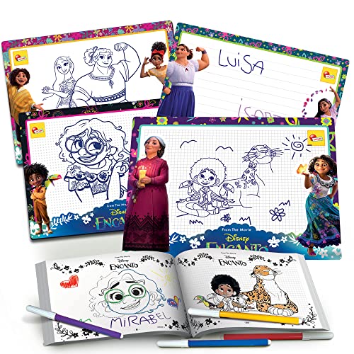 Encanto 4 Lavagnette Scrivi e Cancella, giochi per disegnare da 3 anni - Lisciani Giochi