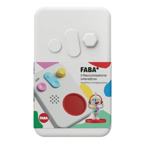 FABA - Raccontastorie interattivo per bambini con Cassa audio e Personaggio Sonoro - Luce notturna - Gioco educativo musicale, Versione Italiana