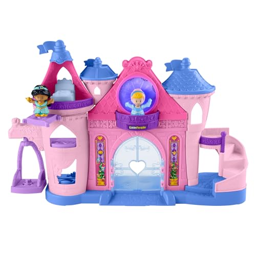 PlaySet Castello con Luci e Suoni, incluse Principesse Disney Cenerentola e Jasmine, da 1-5 Anni - FisherPrice Little People