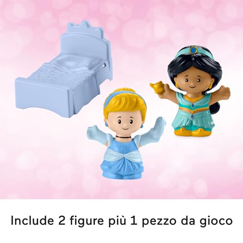 PlaySet Castello con Luci e Suoni, incluse Principesse Disney Cenerentola e Jasmine, da 1-5 Anni - FisherPrice Little People
