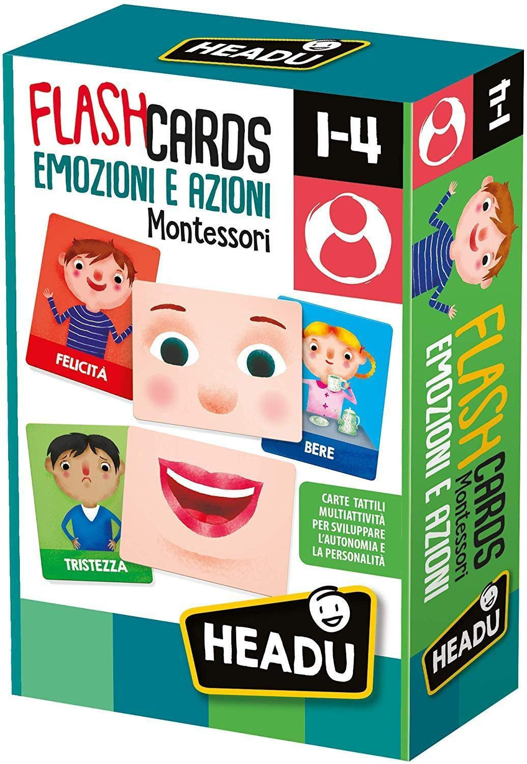Flashcard gioco sulle emozioni Montessori - Headu