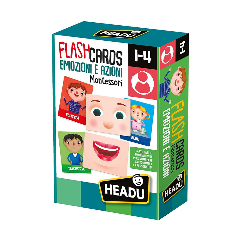 Flashcards Gioco sulle Emozioni Montessori - Headu