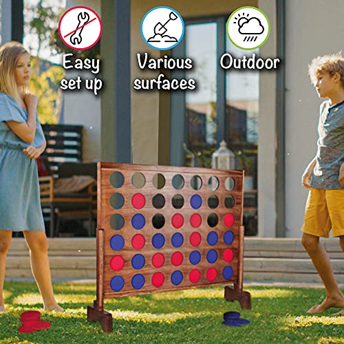 Forza 4 XXL - Gioco in legno di pino FSC® da 4 anni